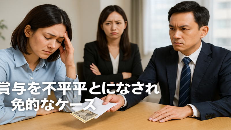 2. 賞与支給で不公平とみなされる具体的なケース