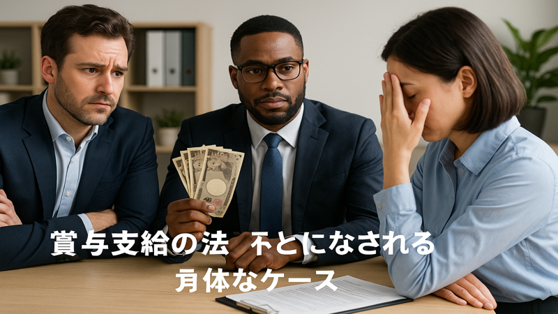 2. 賞与支給で不公平とみなされる具体的なケース