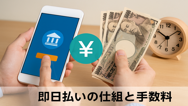 2.タイミーの即日払いの仕組みと手数料