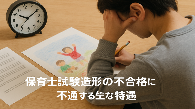 2.保育士試験造形で不合格になる主な原因