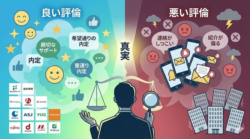 2.キャリアパークに関する良い評判と悪い評判