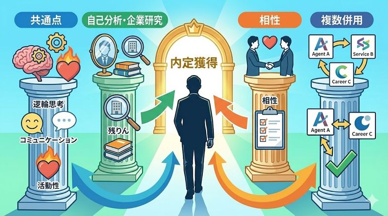 3.就活エージェントで内定を獲得できる人の特徴