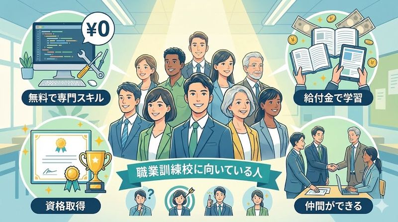 2.職業訓練校のメリットと向いている人