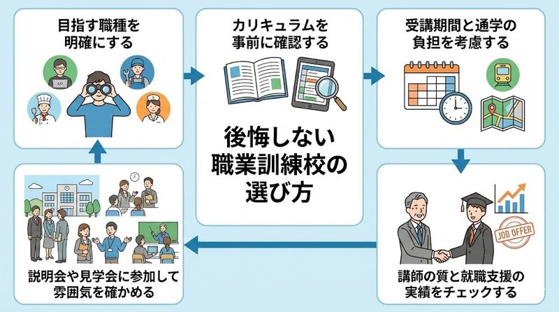 3.後悔しない職業訓練校の選び方
