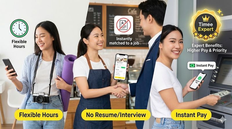 3.ワーカー側から見たタイミー マッチングの魅力