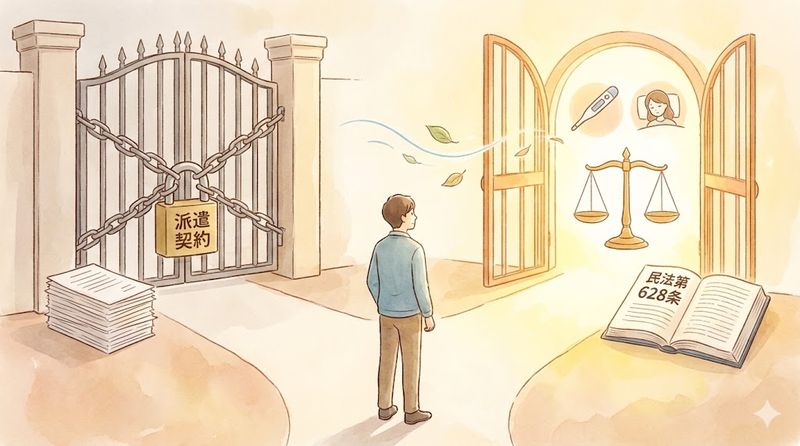 1.派遣契約を体調不良で途中辞めることは可能なのか