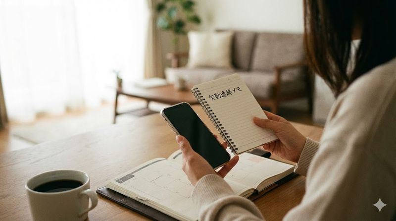 1.家庭の事情で休む時の基本的な言い方