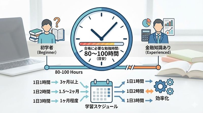 3.証券外務員1種の合格に必要な勉強時間
