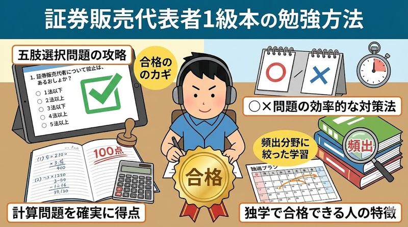 5.証券外務員1種に合格するための勉強法