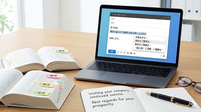 4.「貴社の益々のご発展をお祈り申し上げます」の言い換え表現