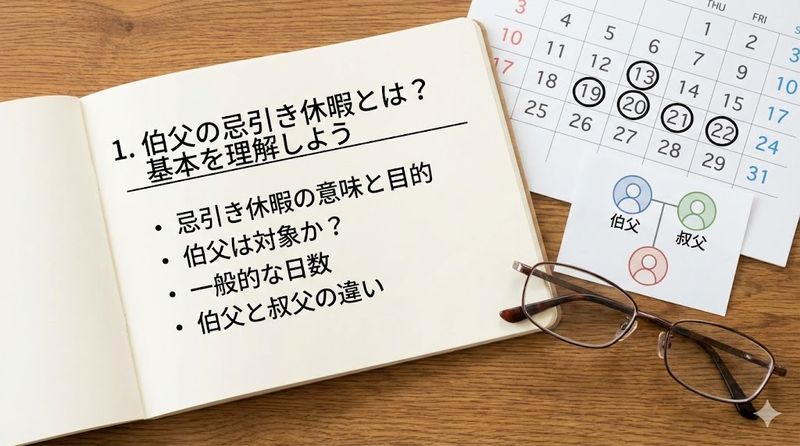 1.伯父の忌引き休暇とは?基本を理解しよう