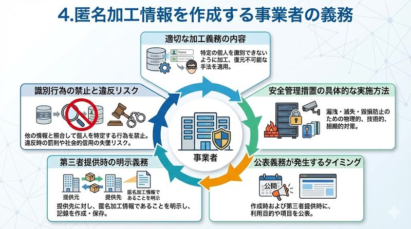 4.匿名加工情報を作成する事業者の義務