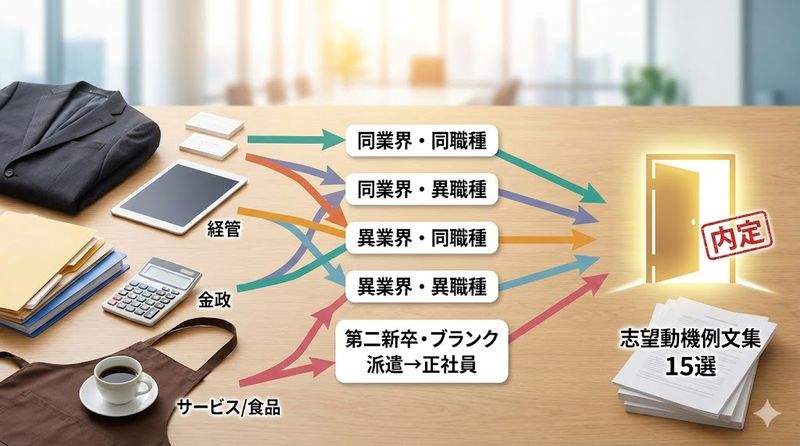 3.業界・職種別|前職の経験を活かす志望動機例文15選