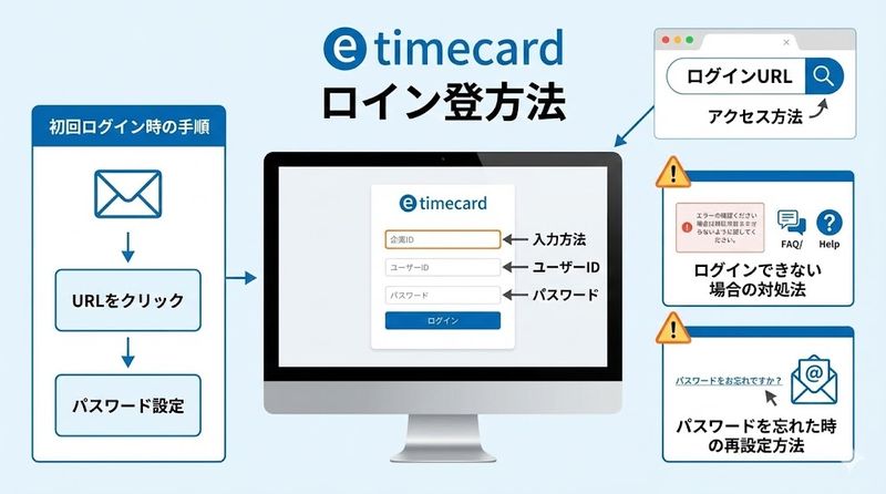 2. e timecardスタッフサービスのログイン方法