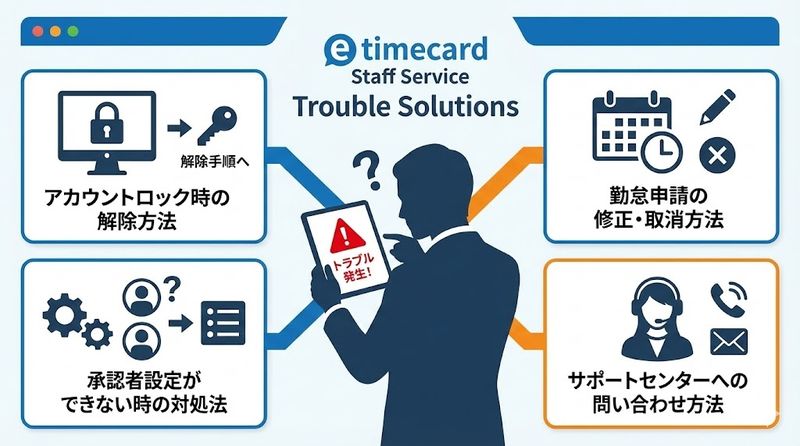 4. e timecardスタッフサービスのトラブル対処法