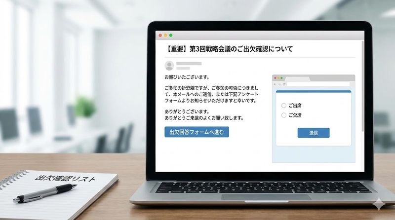 4. 参加・不参加を確認する際の言い換え表現
