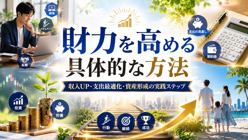 3.財力を高めるための具体的な方法