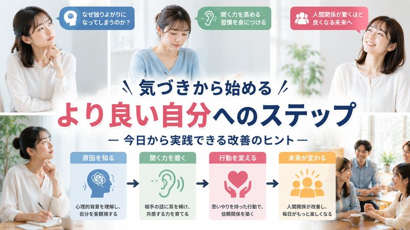 4.自分が独りよがりかもしれないと気づいたときの改善策