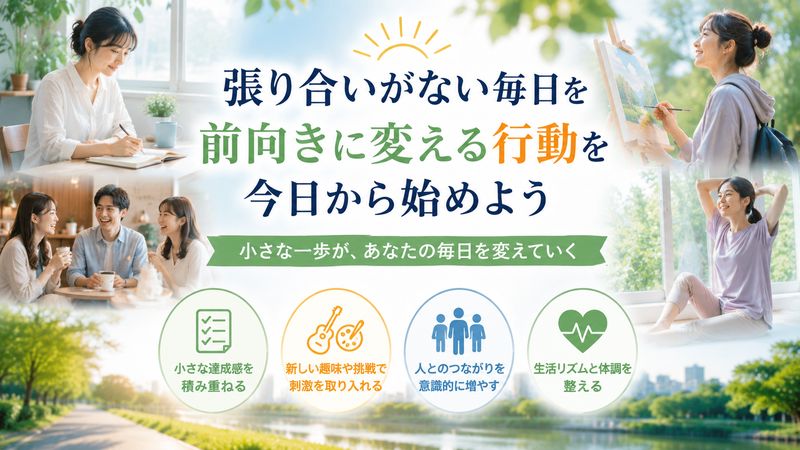 3.張り合いがないときに今日からできる対処法