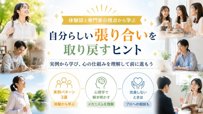 4.張り合いを取り戻した人の体験談と専門家の視点【オリジナル】