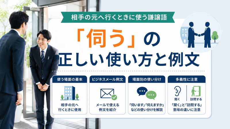 3.「伺う」の正しい使い方と例文