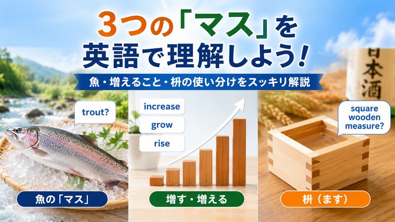 1.「マス」を英語でどう言う？基本の単語と意味を整理しよう