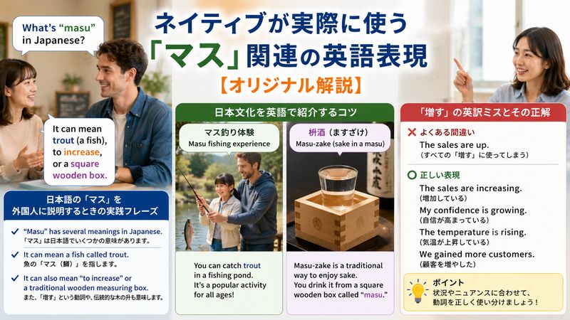 4.ネイティブが実際に使う「マス」関連の英語表現【オリジナル解説】