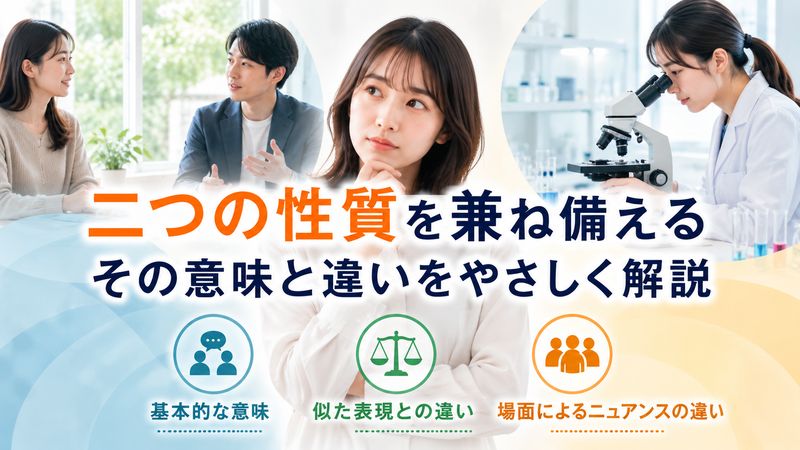 1.「両方の性質を併せ持つ」とはどういう意味か
