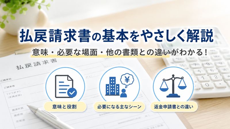 1.払戻請求書とは何か？基本をわかりやすく解説