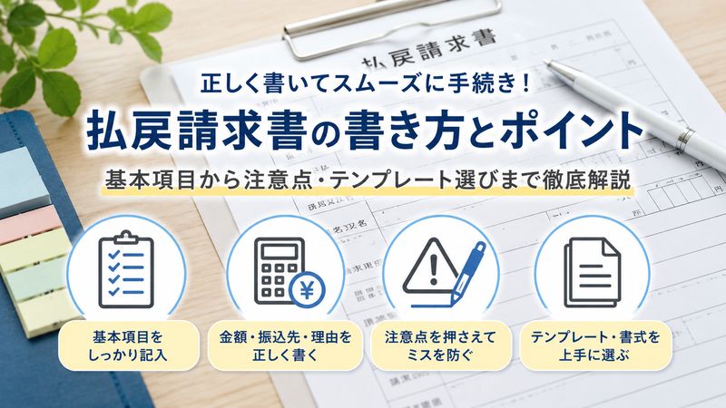 2.払戻請求書の書き方と記載項目