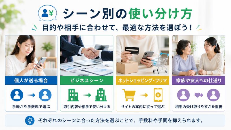 3.シーン別の使い分け方