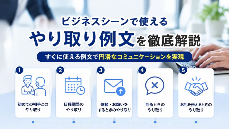 2.シーン別ビジネスやり取りの例文集