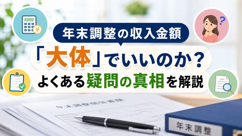1.年末調整の収入金額は「大体」でいいのか？知恵袋でよくある疑問の真相