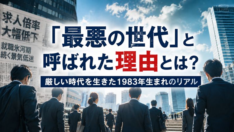 1.1983年生まれが「最悪の世代」と言われる理由