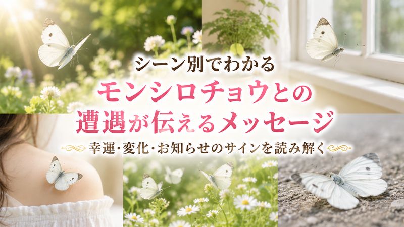 3.モンシロチョウを見たときの状況別スピリチュアルメッセージ