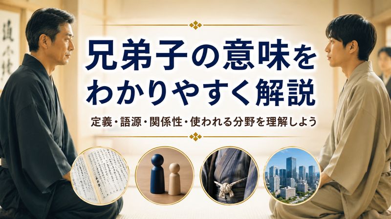1.「兄弟子」の意味とは？基本的な定義を解説