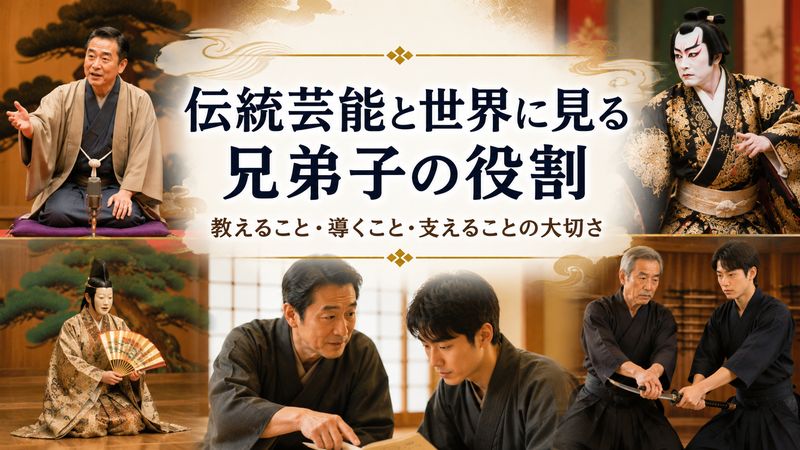 2.落語・歌舞伎などの伝統芸能における兄弟子の役割