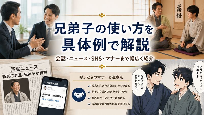3.兄弟子の具体的な使い方・例文集
