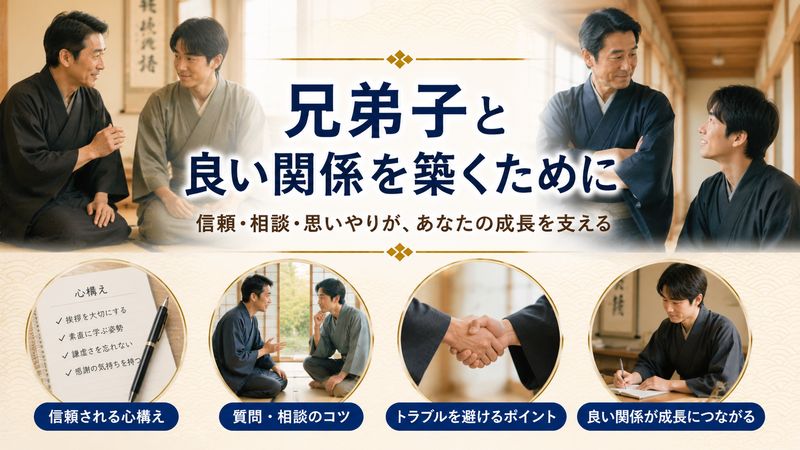 4.兄弟子との上手な付き合い方