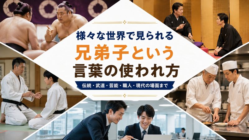 2.兄弟子という言葉が使われる業界・場面