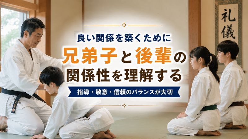 3.兄弟子と弟子・後輩との関係性