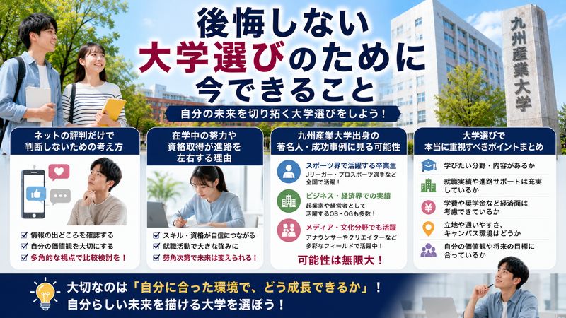 4.後悔しない大学選びのためにできること