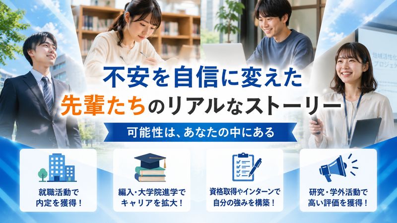 3.兵庫県立大学生活で「人生終わり」を覆した先輩たちの実例