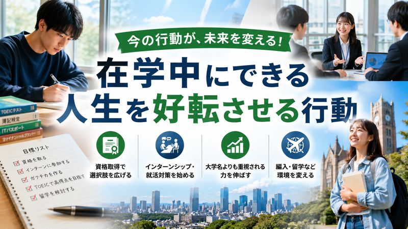 3.在学中にできる人生を好転させる行動