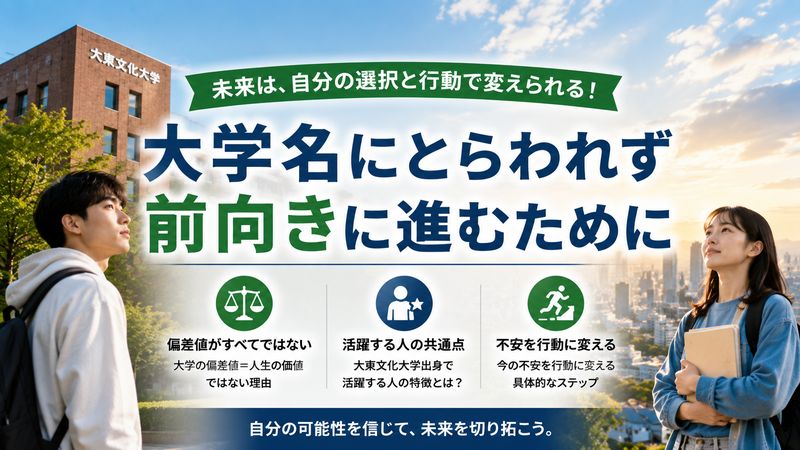 4.大学名にとらわれず前向きに進むために