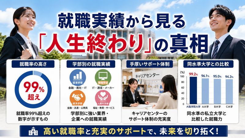 3.就職率・進路実績から見る「人生終わり」の真相