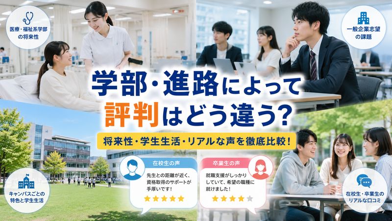 3.学部・進路別に見る評判の違い