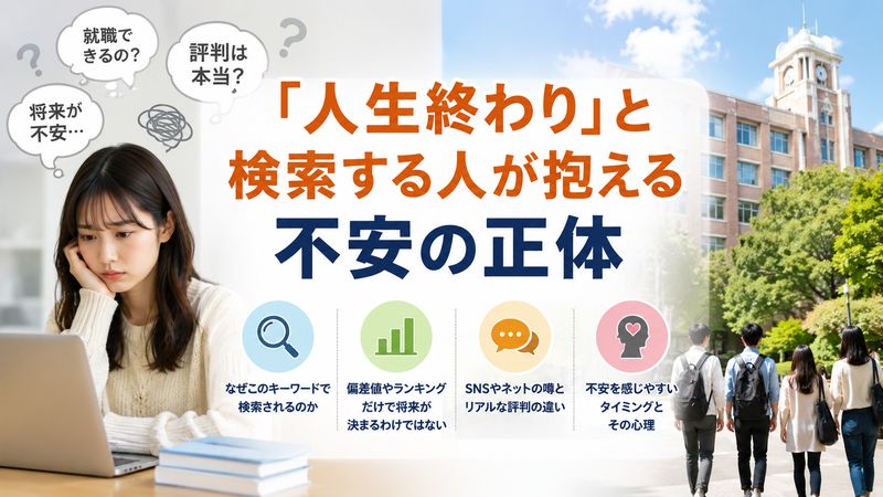1.「拓殖大学 人生終わり」と検索する人が抱える不安の正体