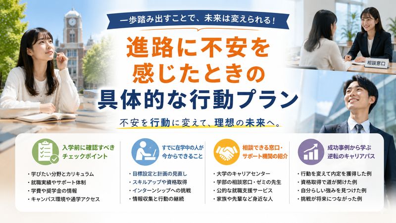 4.進路に不安を感じたときの具体的な行動プラン