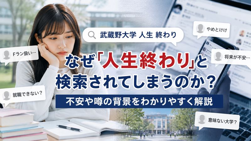 1.「武蔵野大学 人生 終わり」と検索される理由